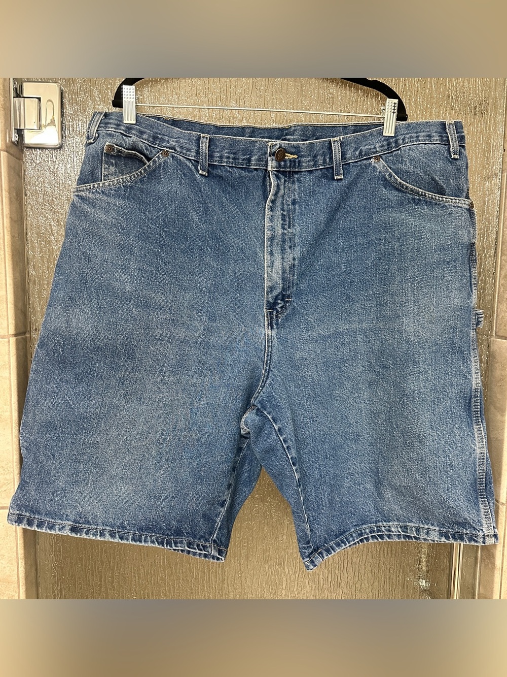 Y2K Dickies Carpenter Denim Shorts – Men’s Size 44 – Loose Fit – 100% Cotton